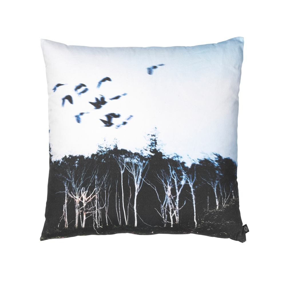 Trees and Birds Decorative Pillow