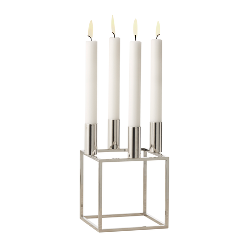 Kubus 4 Candleholder, Nickel