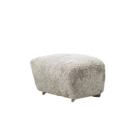 Tired Man Footstool, Sheepskin