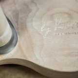 1 x Sample ML42 Bar Stool in Oak & Brass