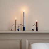 Balance Candle Holder, Black Brass