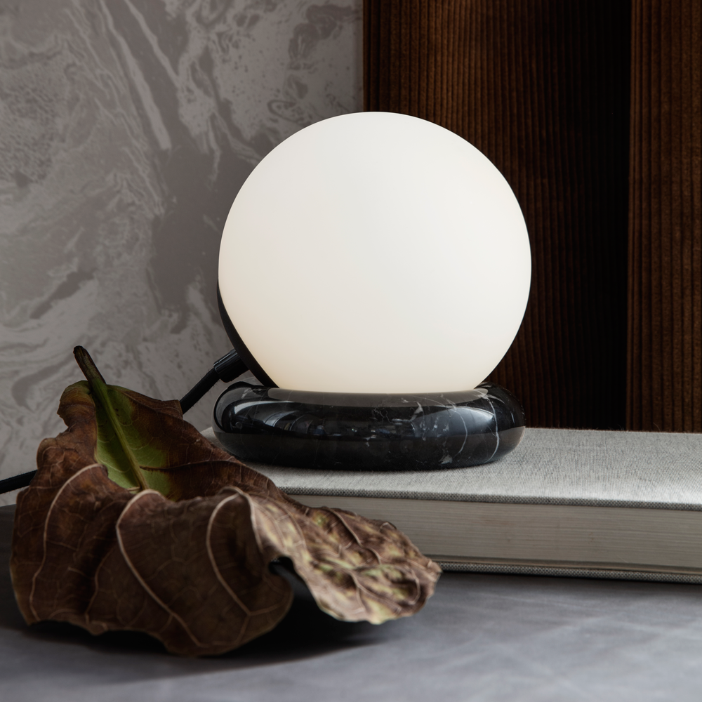 Rest Lamp - Matte Sphere/Black Marble