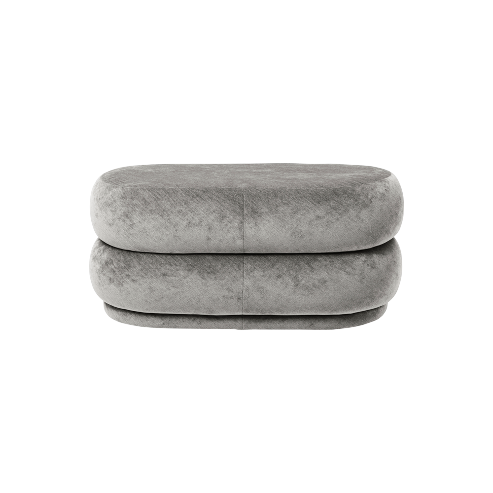 Oval Faded Velvet Pouf, 5 Different Colors/FREE SHIPPING