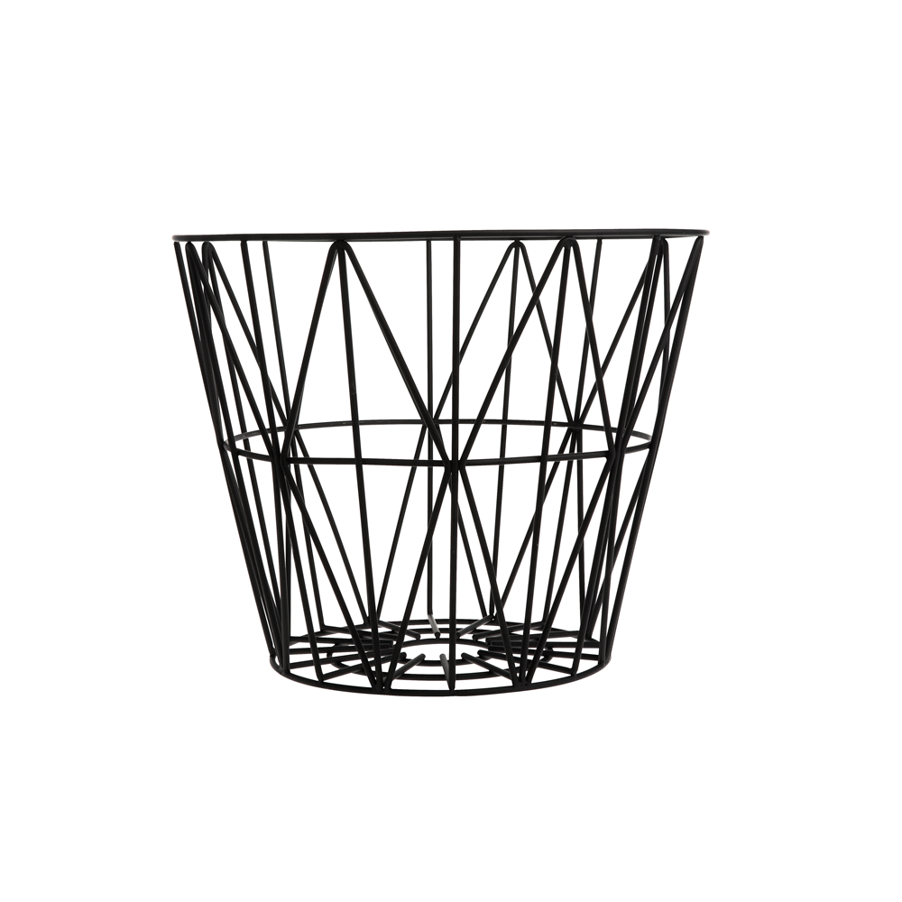 Multipurpose Wire Basket, Black, 3 Sizes
