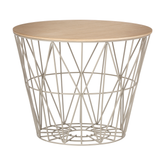 Wire Basket Top, Oiled Oak, 3 Sizes