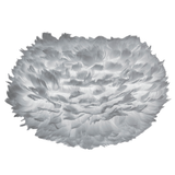EOS Goose Feather Pendant, Grey, 18" W x 12" H