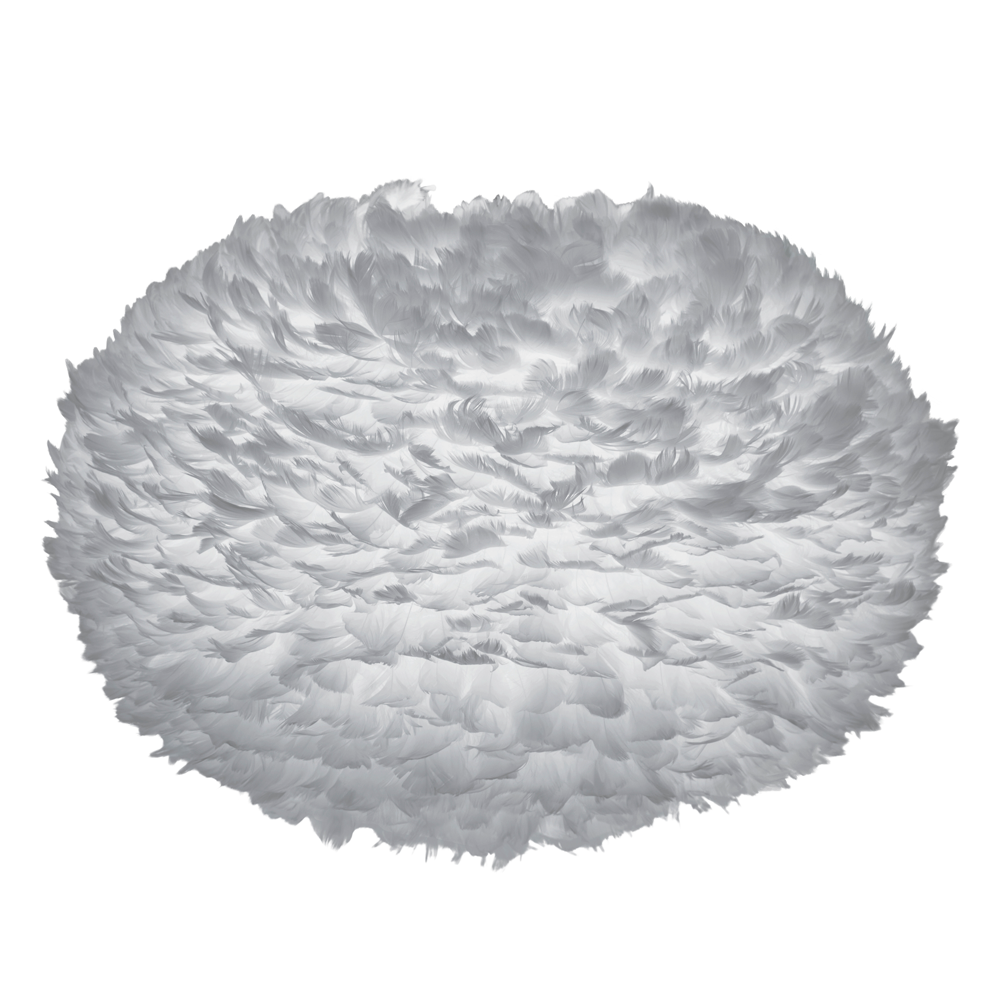 EOS XL Goose Feather Pendant, Grey, 30" W x 18" H