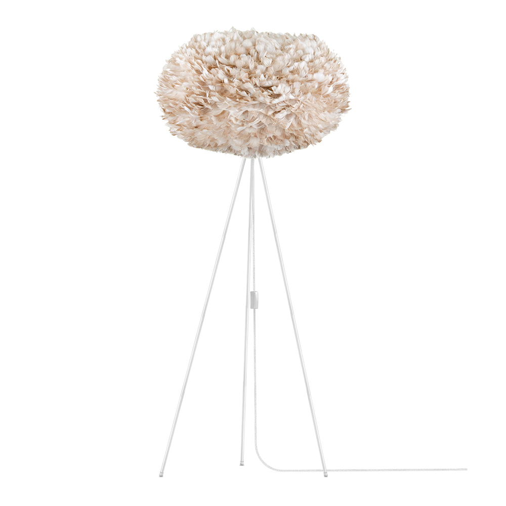 EOS XL Goose Feather Pendant Light Brown, 30" W x 18" H