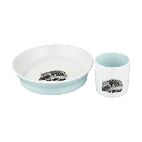 Kids Cup and Bowl Set, Soft Blue