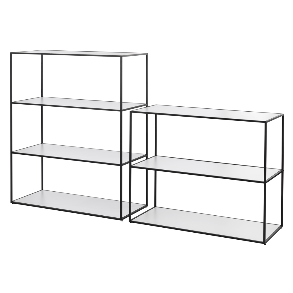 Twin Book Case Large, Black Frame/FREE SHIPPING