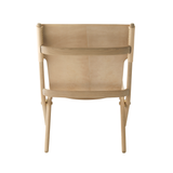 Saxe Leather Lounge Chair, Oak/Natural FREE SHIPPING