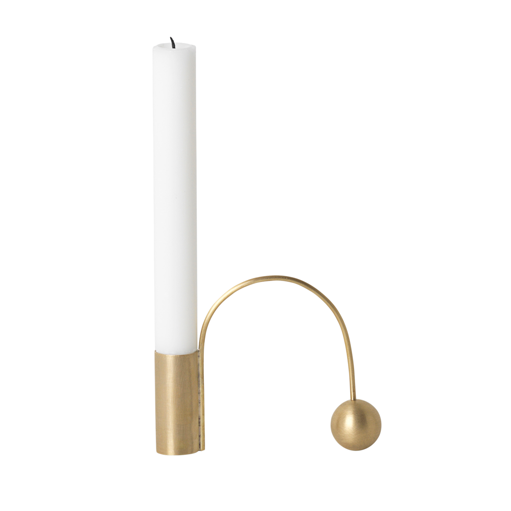 Balance Candle Holder, Brass