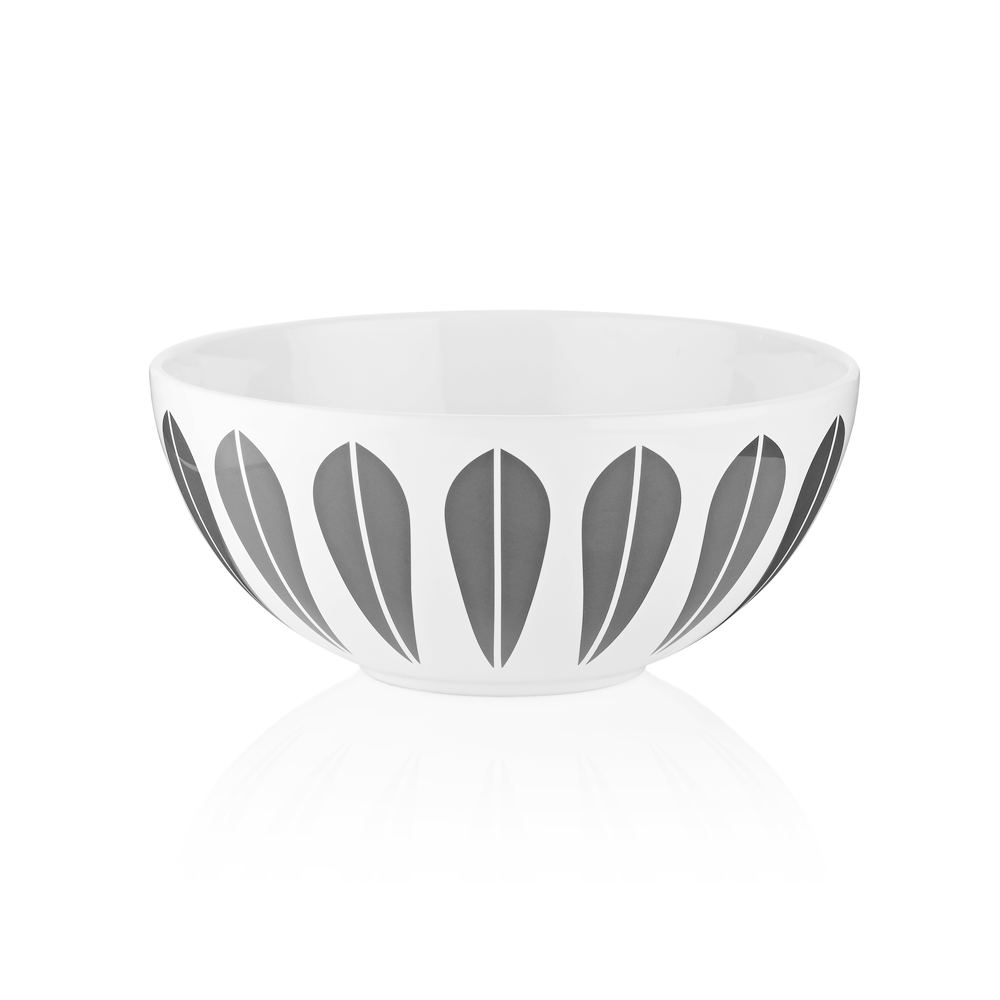 Grey Lotus Ceramic Bowl