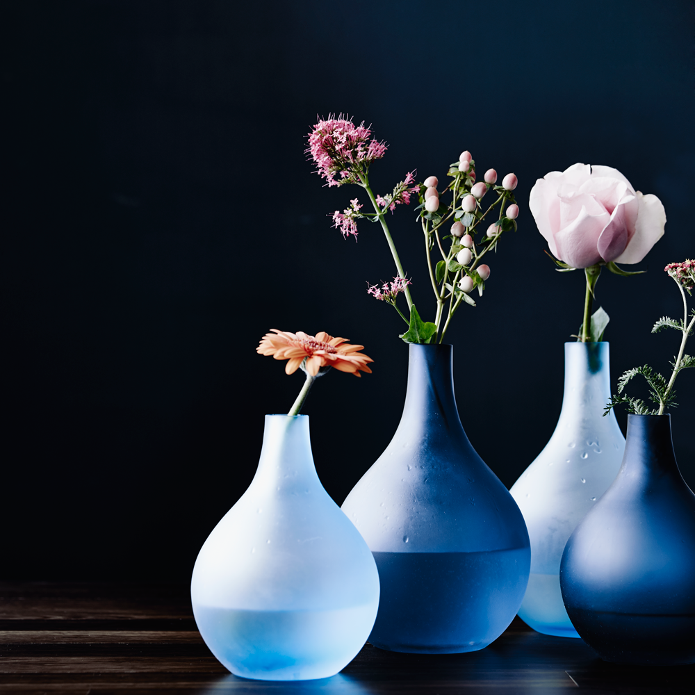 Sansto Vase, Dark Blue, Large