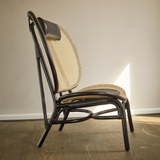 Nomad Chair, Black/Natural Rattan
