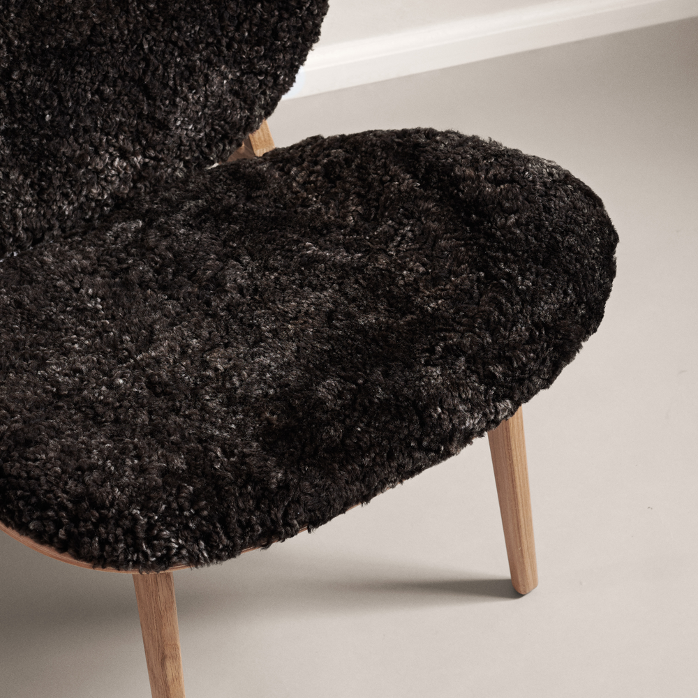 Elephant Lounge Chair - Off-White, Graphite or Brown Sheepskin