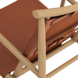 Samurai Chair/Cognac Saddle Leather